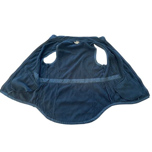 Bit & Bridle Women XS Vest Pockets Black Full Zip FleeceLined Quilted Small Flaw - Picture 5 of 8